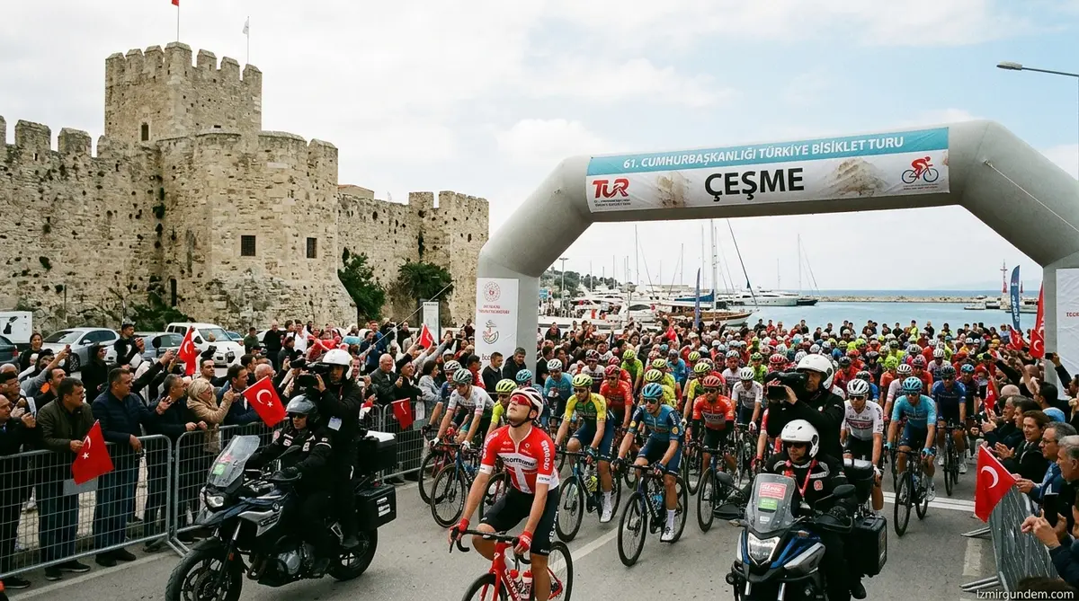 61. Cumhurbaşkanlığı Türkiye Bisiklet Turu Çeşme Kalesi'nden Başlıyor