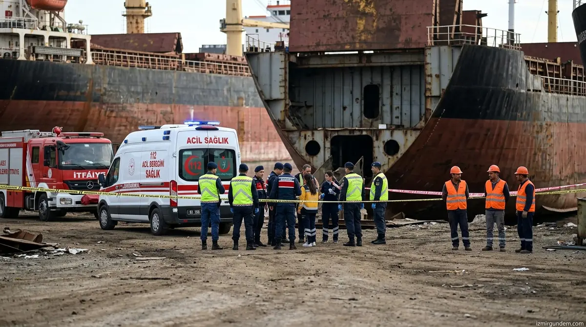 Aliağa Gemi Sökümünde İş Kazası: Bir İşçi Can Verdi