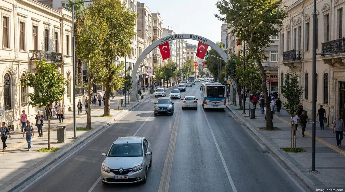 Alsancak Cumhuriyet Bulvarı Yenilendi: İkinci Kordon Trafiğe Açıldı