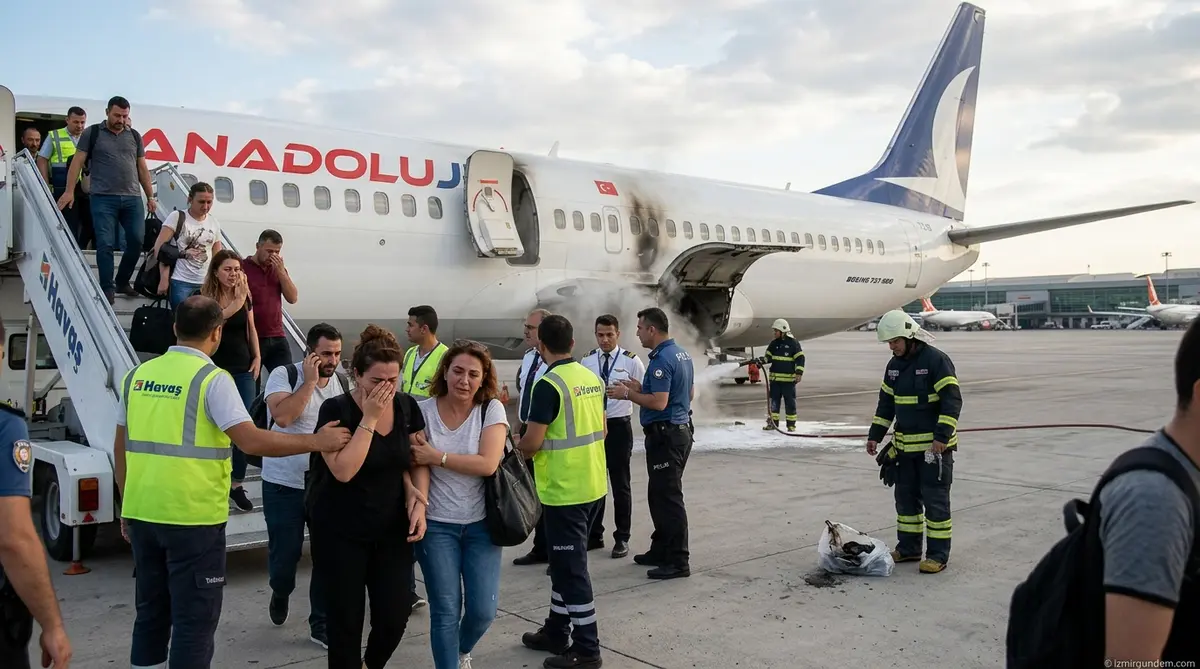 Ankara-İzmir Uçağında Powerbank Yangını Panik Yarattı