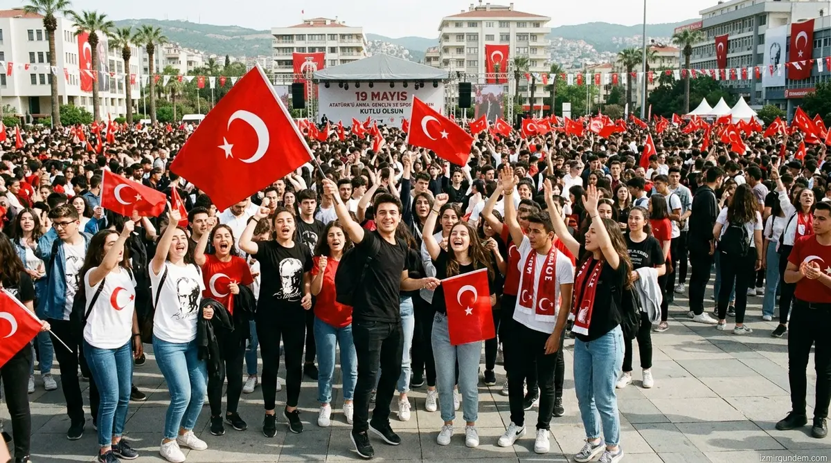 Balçova'da 19 Mayıs Coşkusu: Gençler Meydanlara Taştı