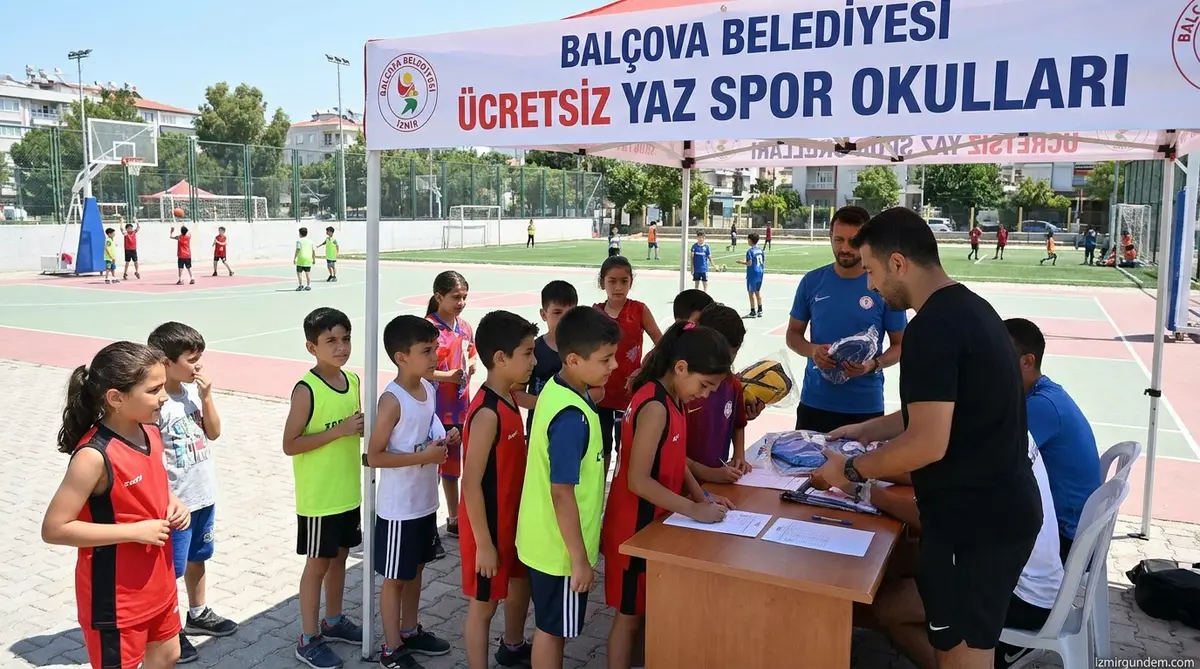 Balçova'da Ücretsiz Yaz Spor Okulları Başlıyor