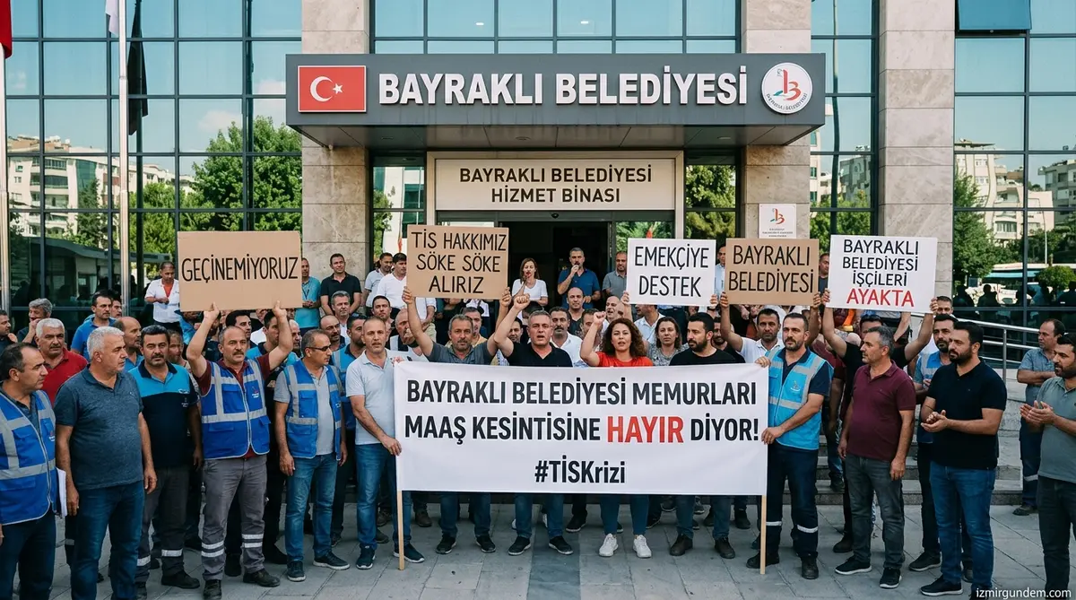 Bayraklı Belediyesi'nde TİS Krizi: Memurlar Maaş Kesintisine Karşı Ayakta