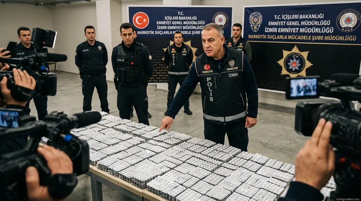 Bayraklı'da Dev Operasyon: 80 Bin Sentetik Hap Ele Geçirildi
