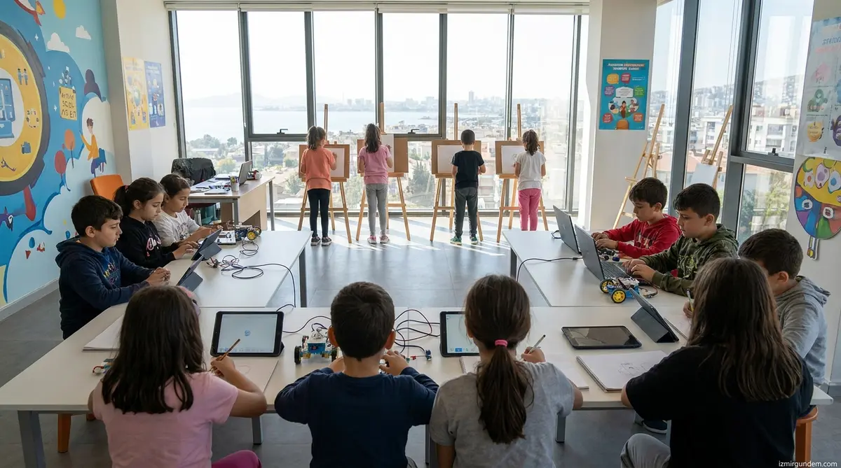 Bayraklı'da Çocuklar Yaz Tatilinde Bilim ve Sanatla Buluştu