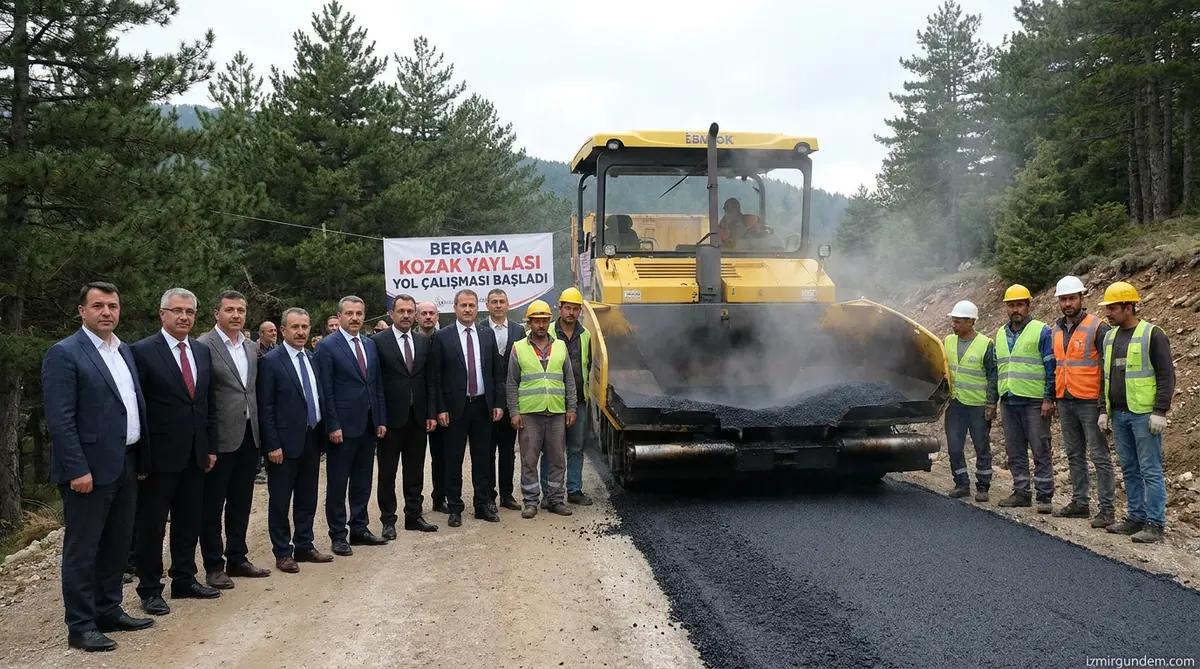 Bergama Kozak Yaylası’na Yol ve Asfalt Müjdesi