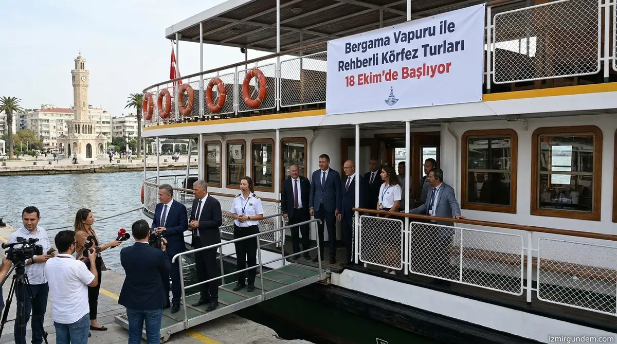 Bergama Vapuru ile Rehberli Körfez Turları 18 Ekim'de Başlıyor