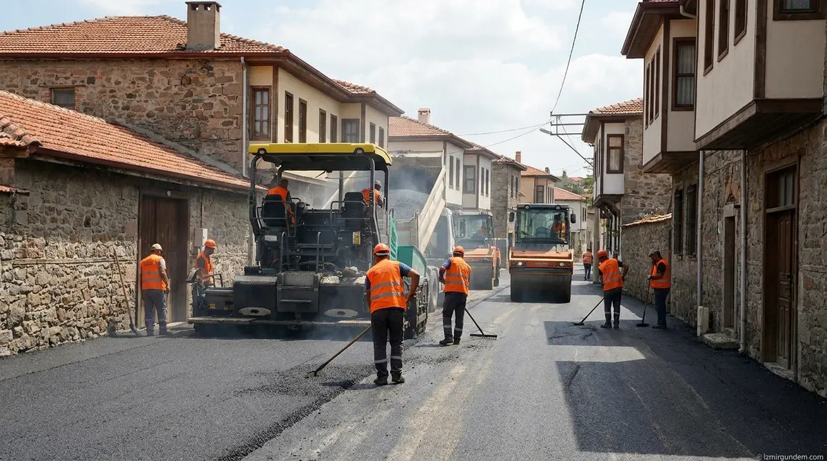 Bergama Yollarında Büyük Dönüşüm: 9 Bin 500 Ton Asfalt Serildi