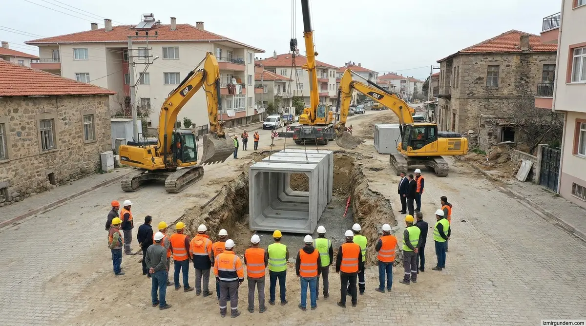 Bergama'da 10 Milyon TL'lik Dev Altyapı Yatırımı Başladı