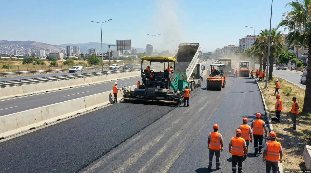 Bornova 6203 Sokak'ta Asfalt Mesaisi: Ömer Eşki Sözünü Tuttu