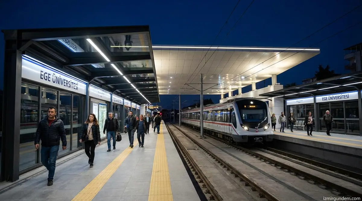 Bornova Aktarma İstasyonu Yenilendi: Ege Üniversitesi Hattı Işıl Işıl