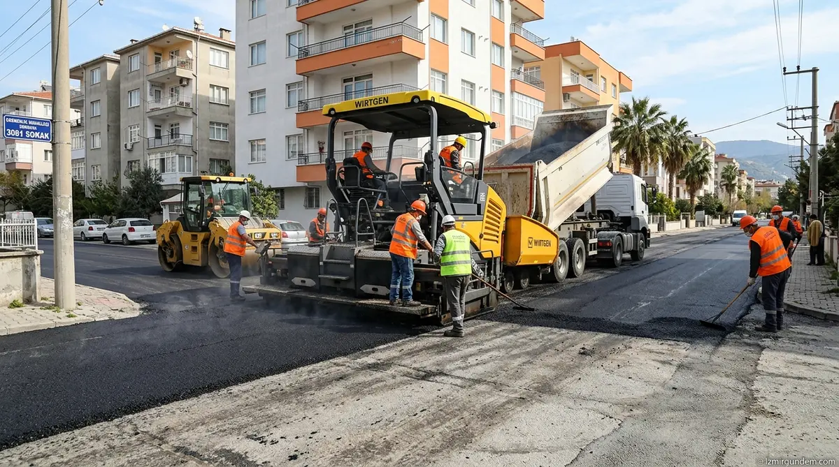Bornova Egemenlik Mahallesi'nde Asfalt Mesaisi Başladı