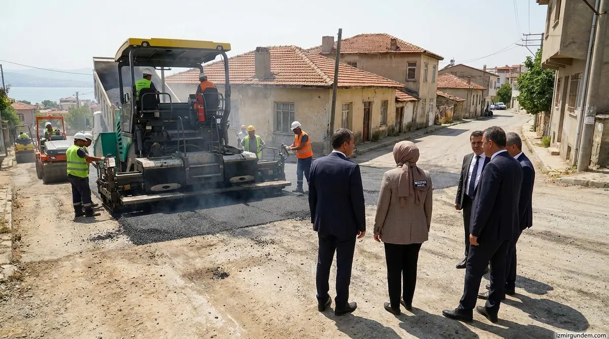 Bornova Çamdibi'nde 280 Sokak Yenileniyor: Ömer Eşki Sahada