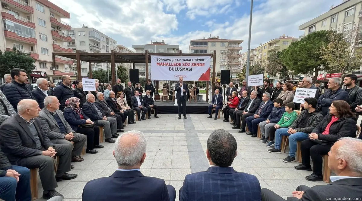 Bornova Çınar Mahallesi'nde Mahallede Söz Sende Buluşması