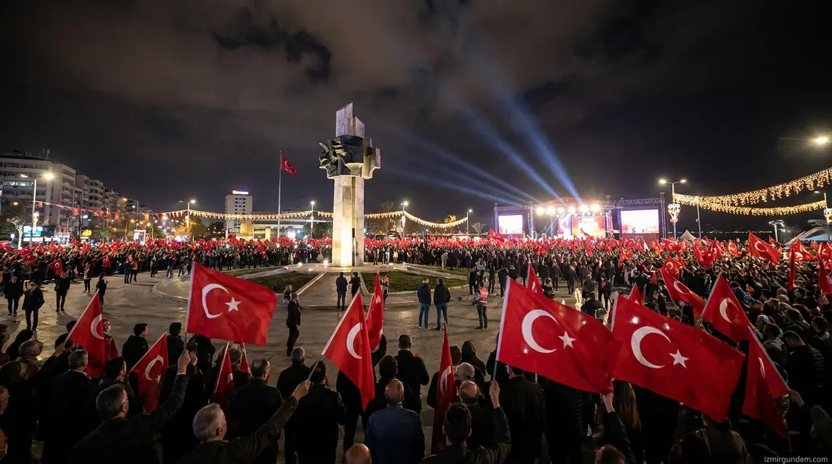 Bornova’da 30 Ağustos Coşkusu: Abide-i Hürriyet’te Dev Resepsiyon