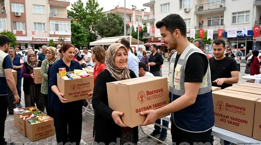 Bornova'da Bayram Mesaisi: 3500 Aileye Ek Destek