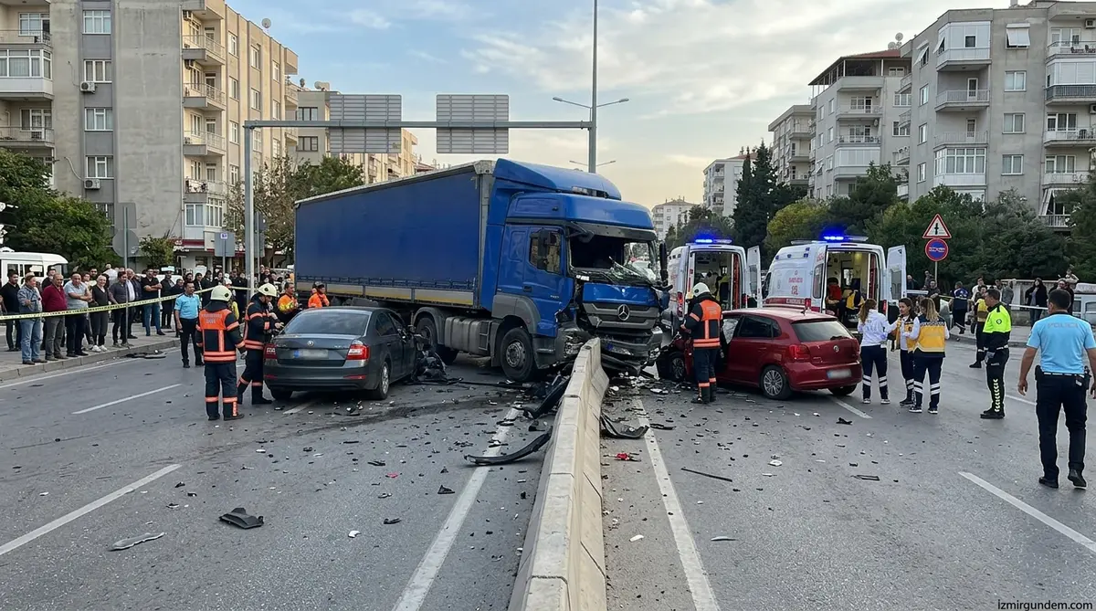 Bornova'da Freni Boşalan TIR Dehşeti: 2 Ölü, 5 Yaralı