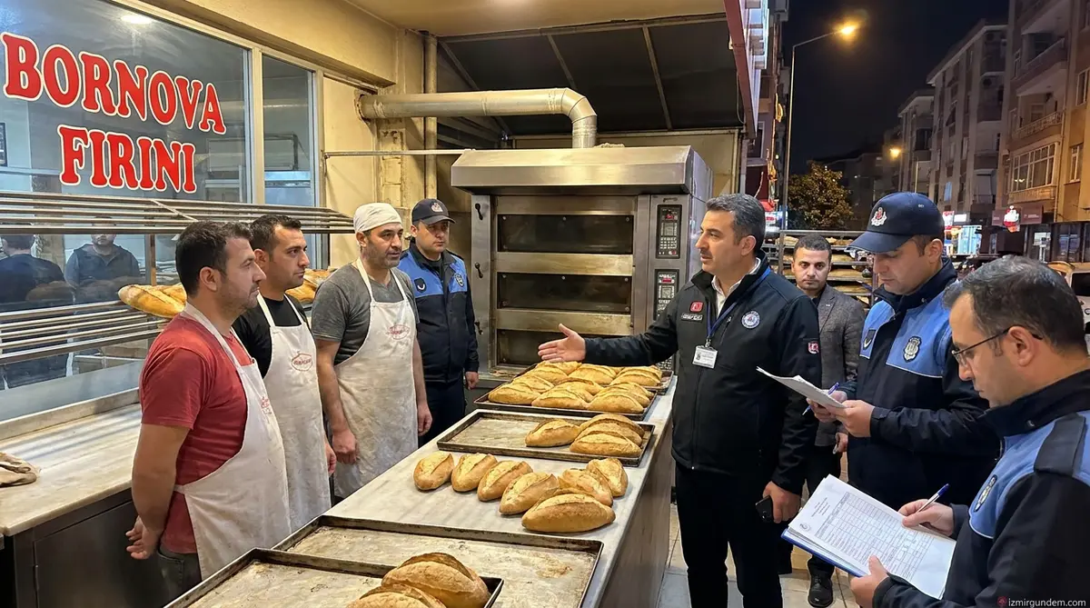Bornova'da Gece Yarısı Fırın Denetimi: Ömer Eşki Sahada