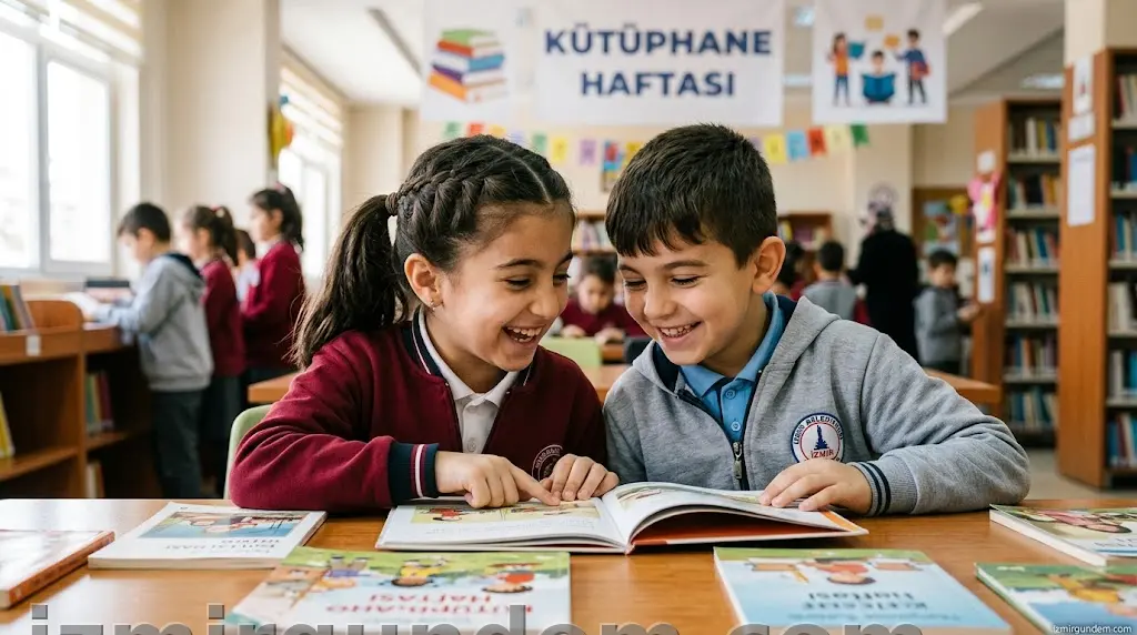 Bornova'da Sayra ve Çınar'ın Gülüşleri 62. Kütüphane Haftası'nda Yaşadı