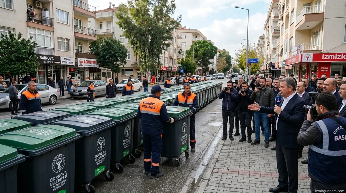 Bornova'da Temizlikte Yeni Dönem: 325 Yeni Konteyner