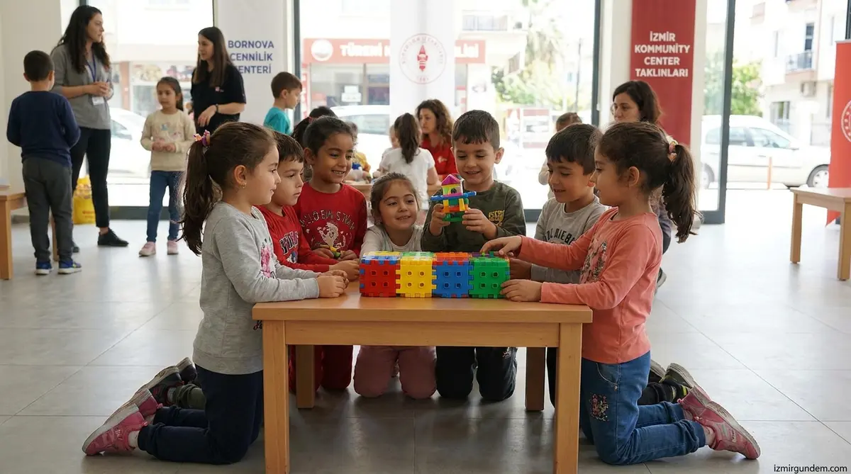 Bornova'da Çocuklar 6 Tuğla ile Geleceği Tasarladı