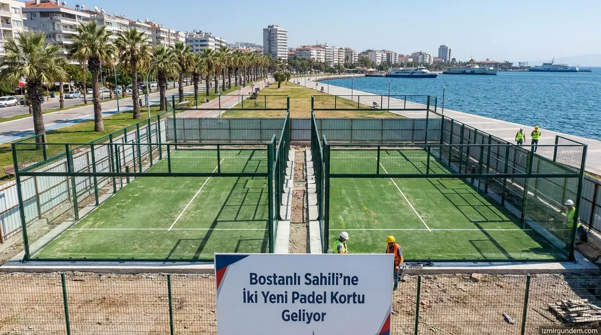 Bostanlı Sahili'ne İki Yeni Padel Kortu Geliyor
