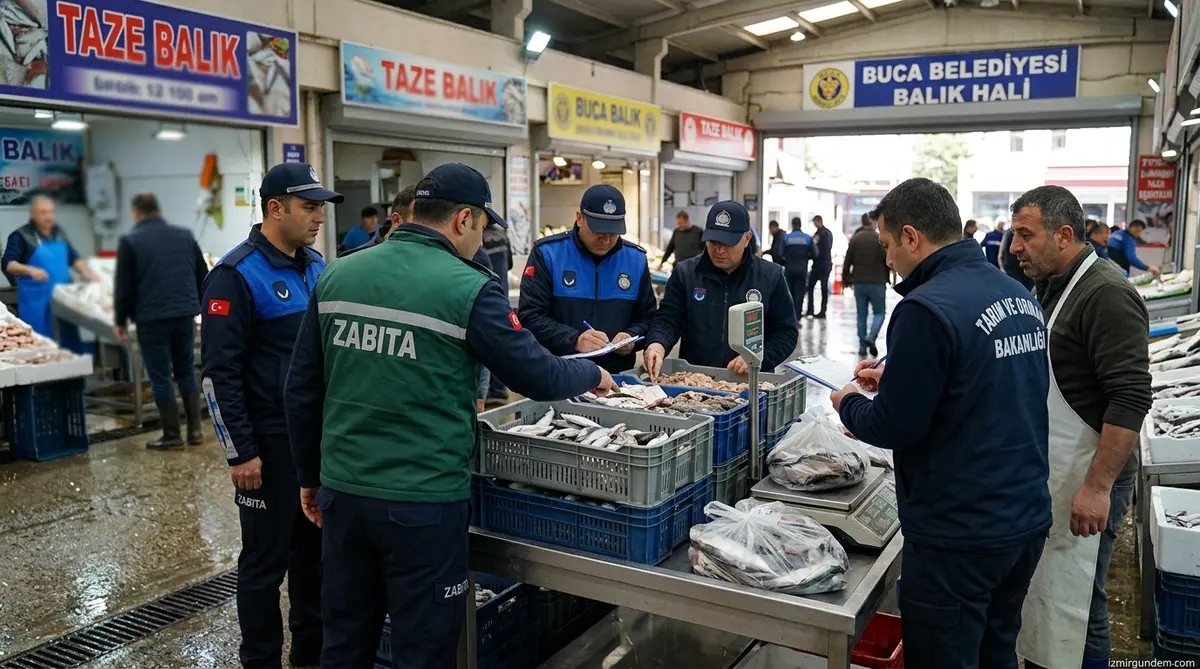 Buca Balık Hali'nde Denetim: 241 Kilo Su Ürününe El Konuldu