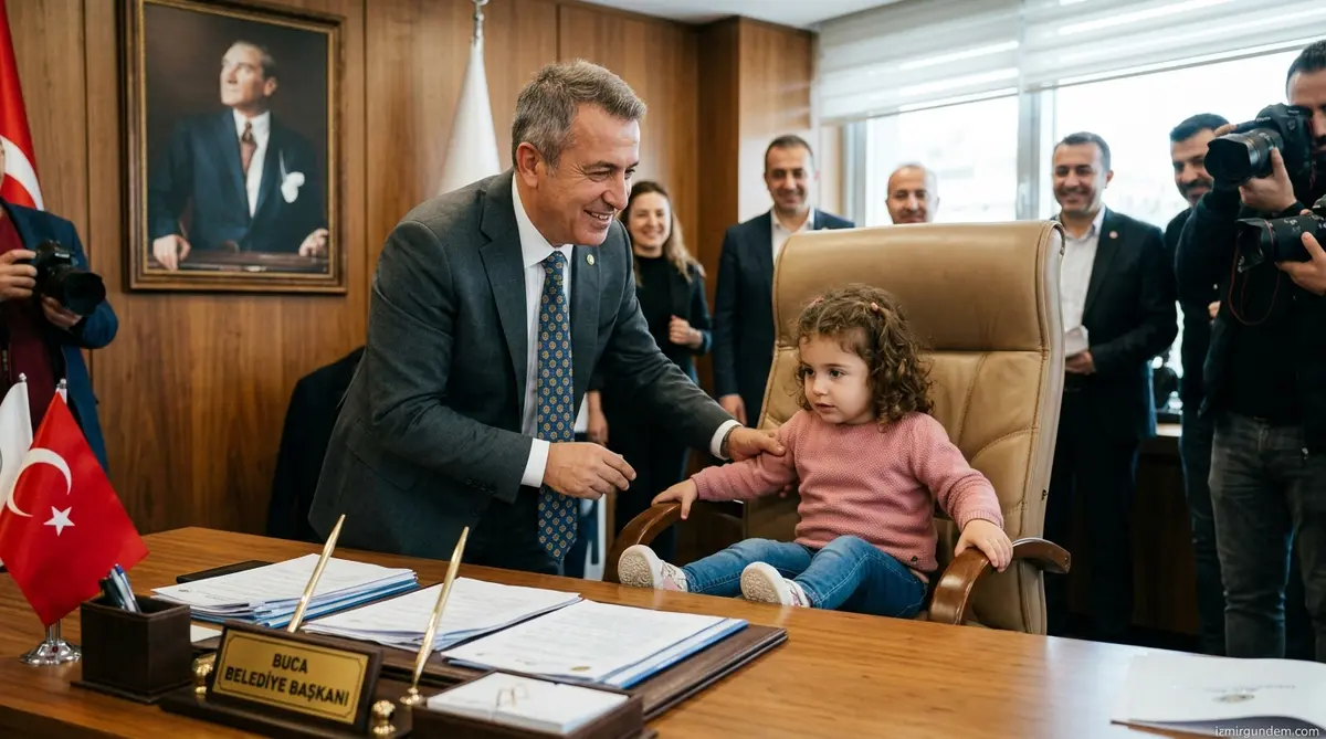 Buca Belediye Başkanı Koltuğunu Devretti: Minik Adasu Sahaya İndi