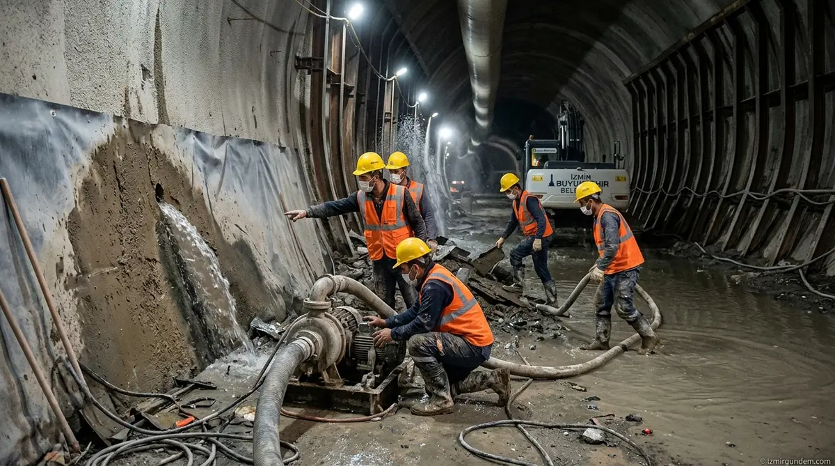 Buca Metrosu Yer Altında Suyla Savaşıyor: Dev Operasyon