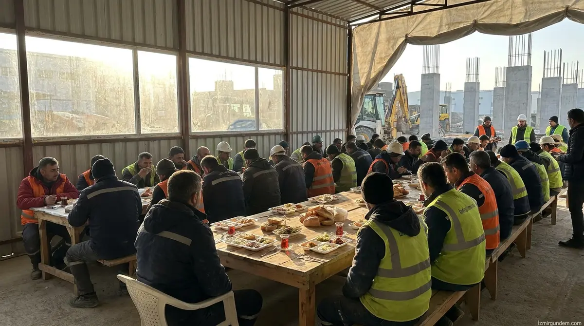Buca'da Hüseyin Benzer Mesaiye Şantiyede Başladı
