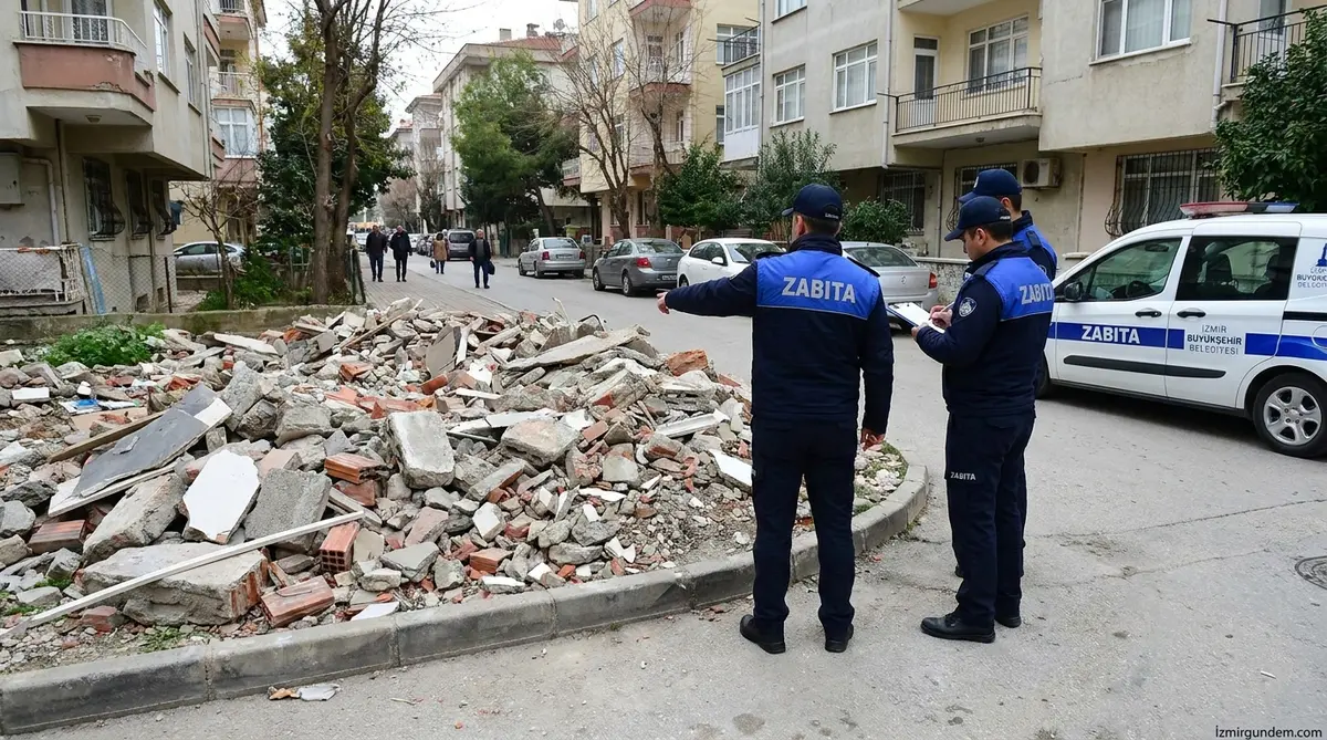 Buca'da Kaçak Moloz Dökenlere 50 Bin TL Ceza Kesildi