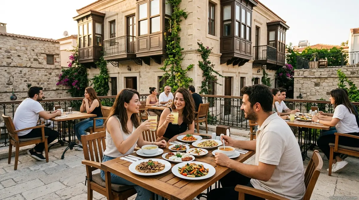 Buca'da Tarihi Köşkte Uygun Fiyatlı Dünya Mutfağı