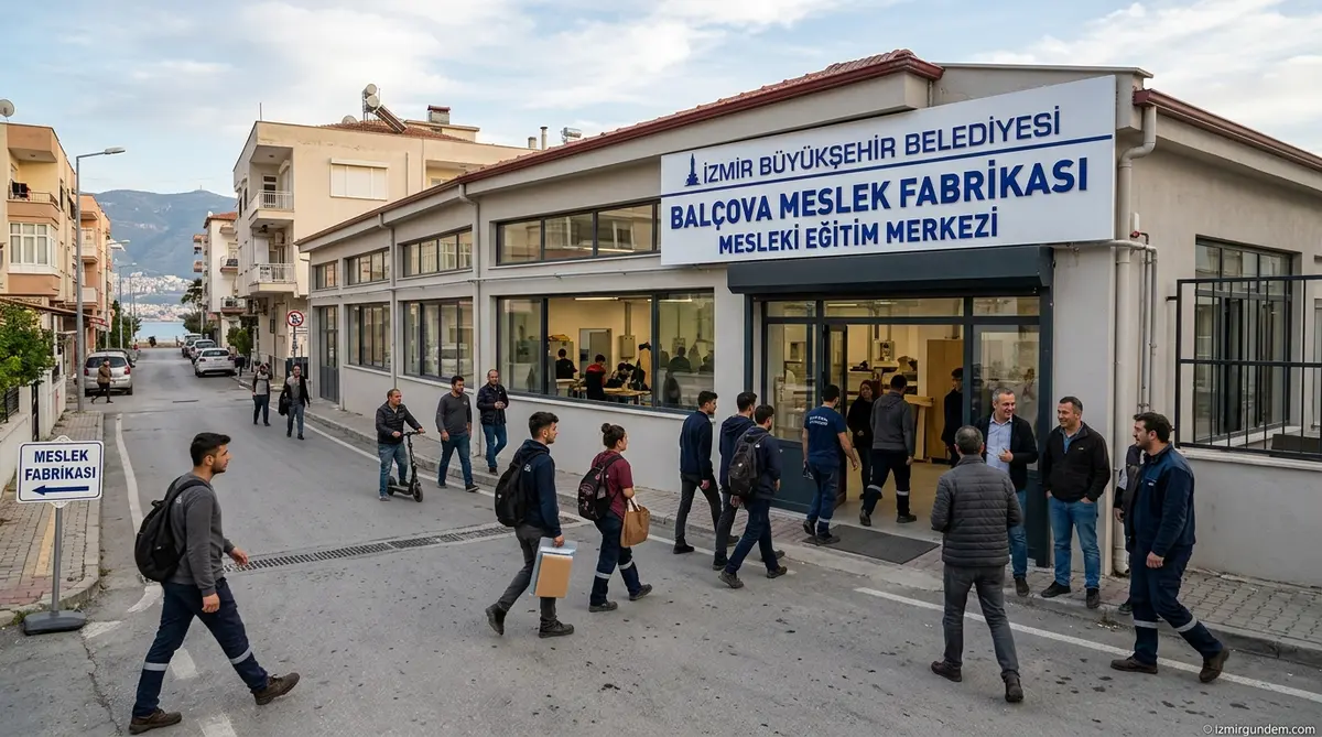Cemil Tugay Balçova'da Meslek Fabrikası Direnişini Selamladı