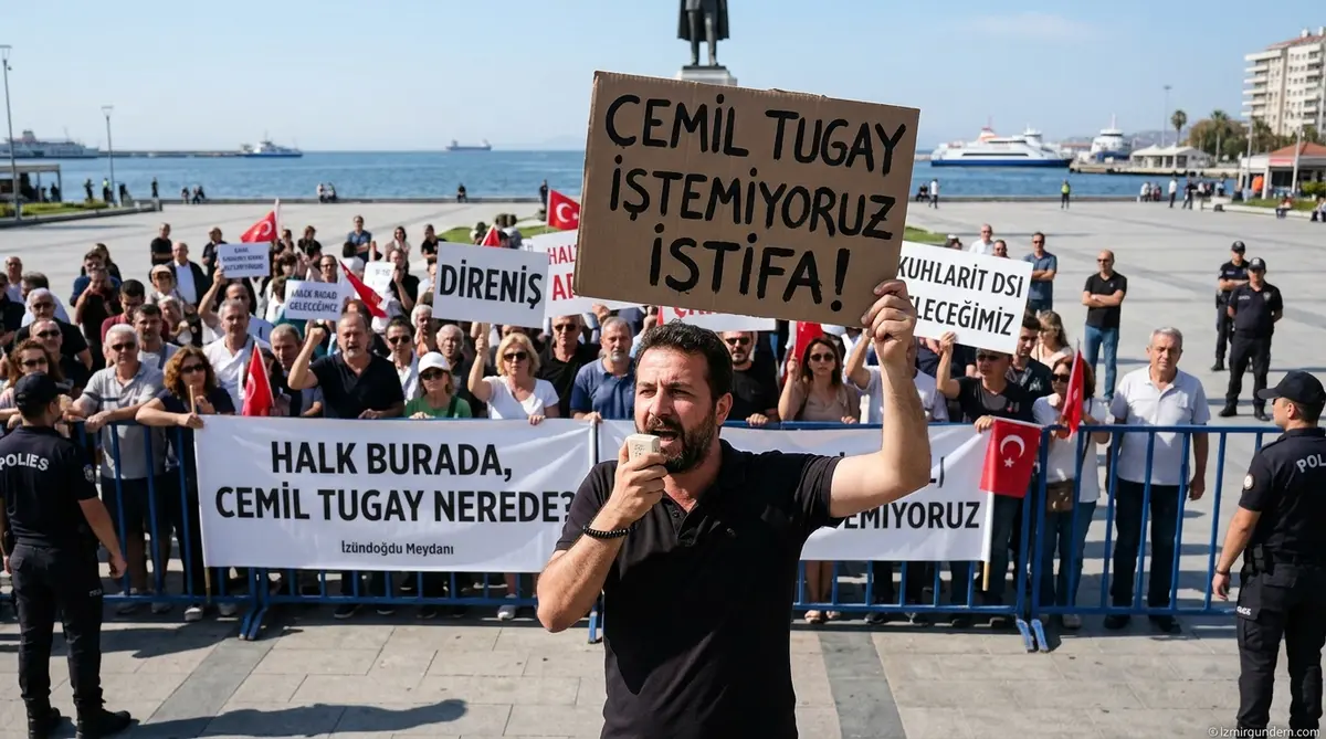 Cemil Tugay Gündoğdu Meydanı'nda Protesto Edildi