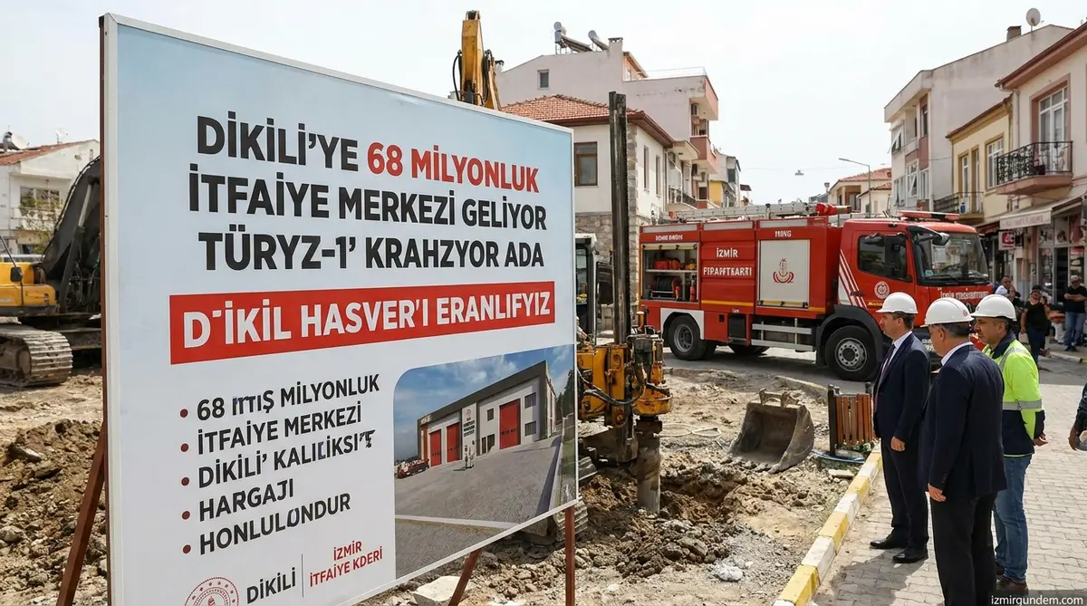 Dikili'ye 68 Milyonluk İtfaiye Merkezi Geliyor