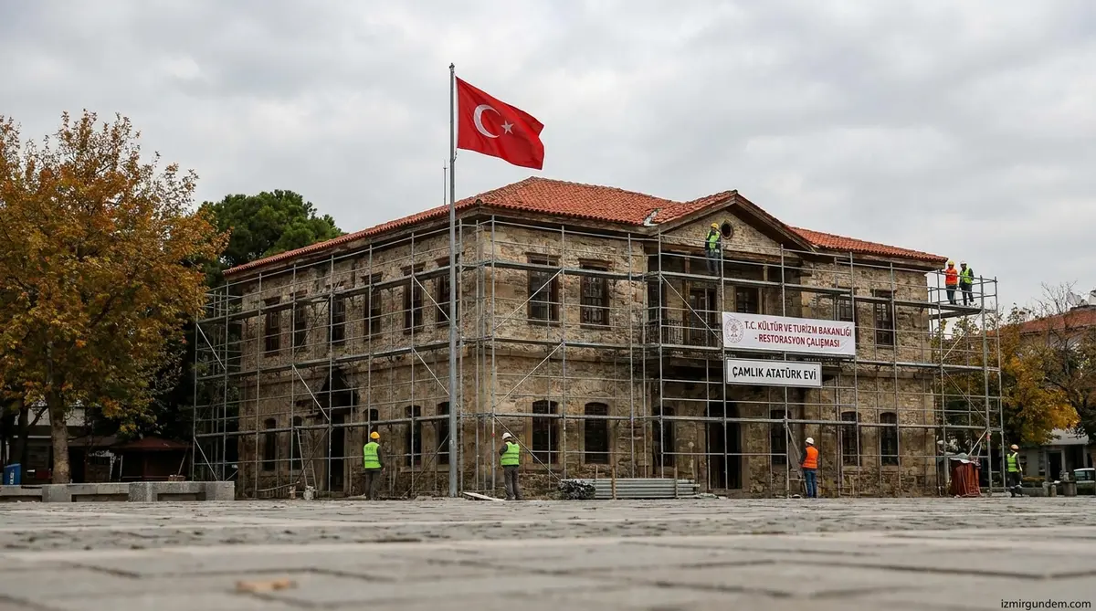 Efes Selçuk Çamlık Atatürk Evi Restorasyonu Başlıyor