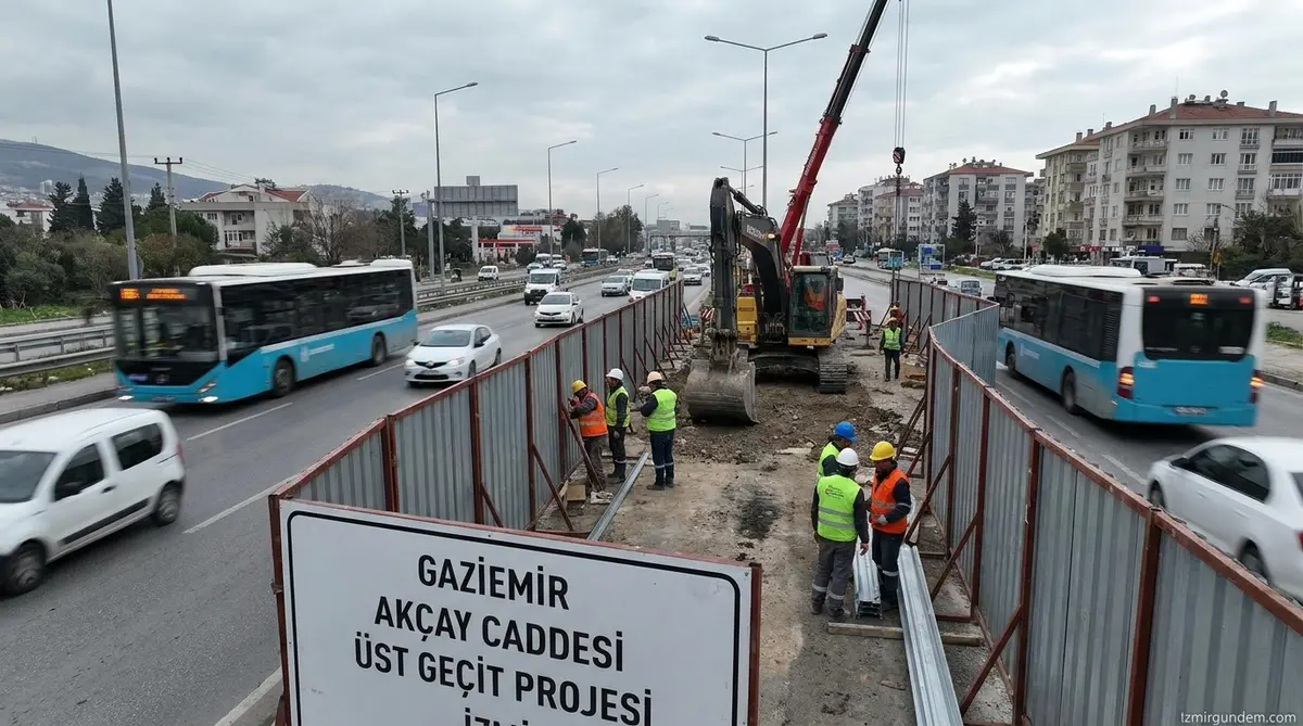 Gaziemir Akçay Caddesi Üst Geçit Projesi Başlıyor