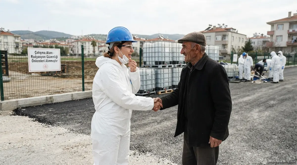 Gaziemir Emrez Mahallesi'ndeki radyoaktif kirlilik temizlendi