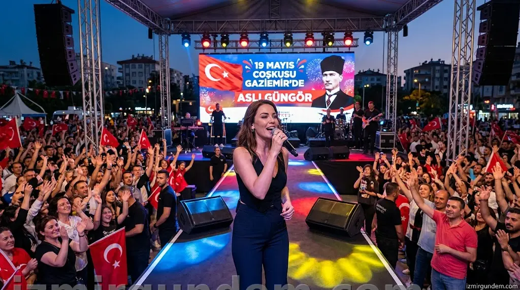 Gaziemir'de 19 Mayıs coşkusu Aslı Güngör ile başlıyor