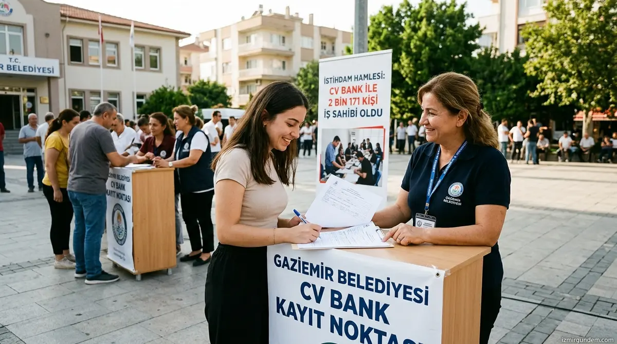 Gaziemir'de İstihdam Hamlesi: CV Bank ile 2 Bin 171 Kişi İş Sahibi Oldu