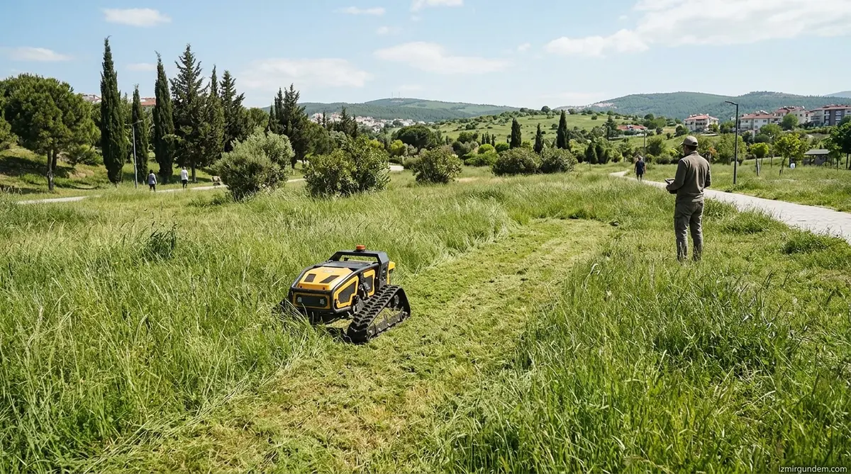 Gaziemir’de Ot Temizliğinde Robot Dönemi Başladı