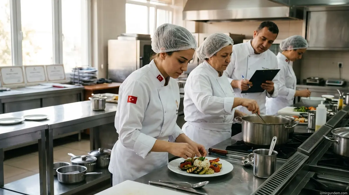 Gaziemir'de Sertifikalı Aşçılık Eğitimi: Sarnıç'ta Yeni Ustalar Yetişiyor