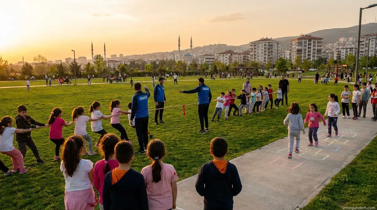 Gaziemir'de Çocuklar Sokak Oyunlarıyla Buluşuyor