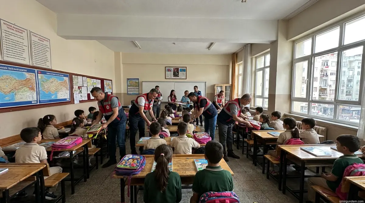 Güzelbahçe'de 1100 Öğrenciye Çanta ve Kırtasiye Desteği