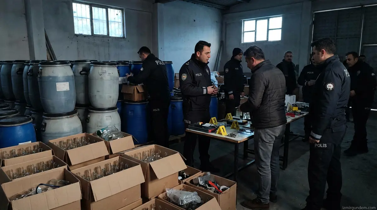 İzmir'de Yılbaşı Öncesi Sahte İçki Operasyonu