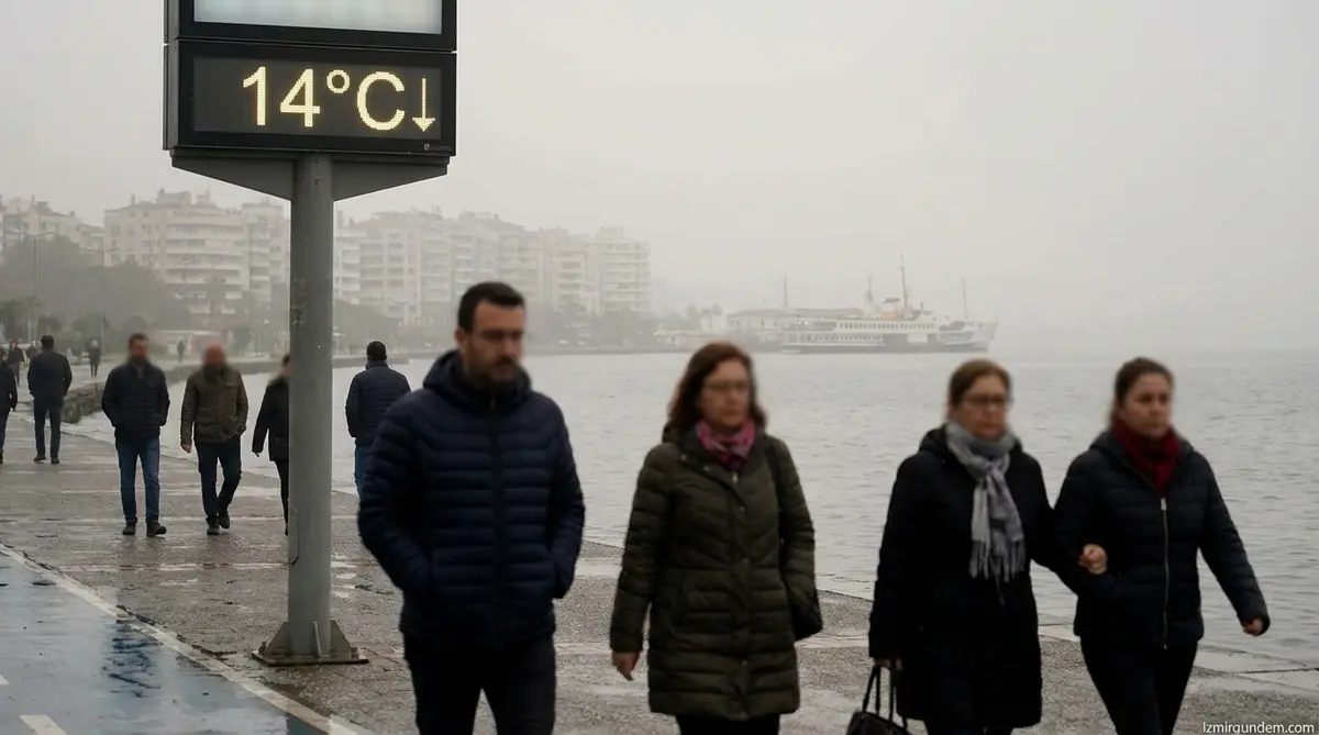 İzmir'de Puslu Hava ve Değişen Sıcaklıklar