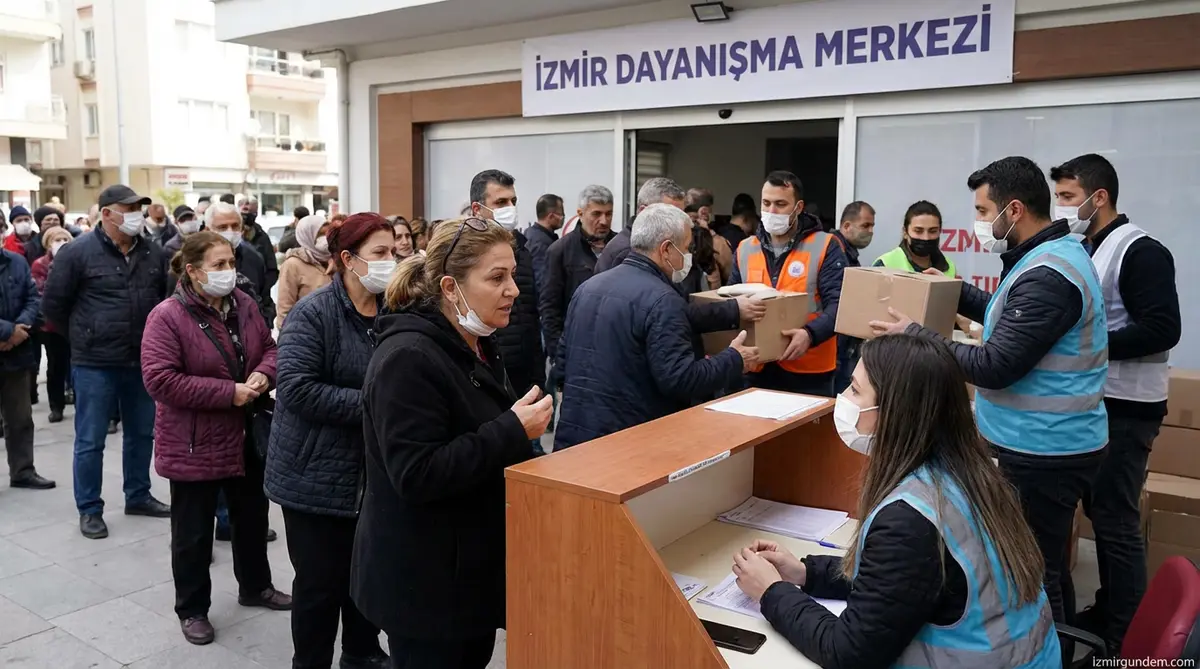 İzmir'de Dayanışma Merkezleri Yoğun İlgi Görüyor