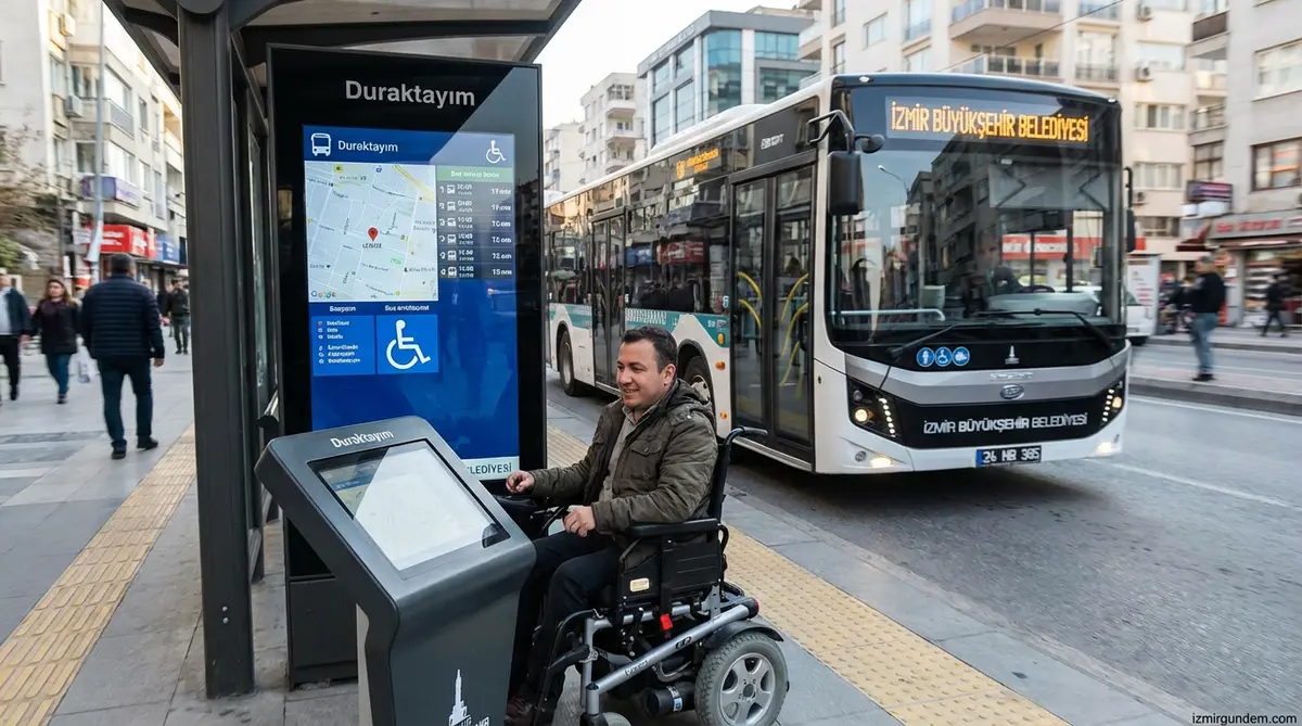 İzmir'de Engelsiz Ulaşım: "Duraktayım" Yaygınlaşıyor
