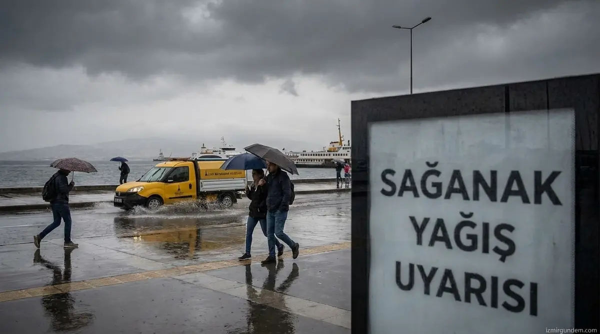İzmir'de Sağanak Yağış Uyarısı: 25 Aralık