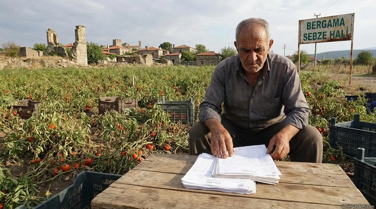 Bergama'da Sebze Üreticisi Borç Batağında